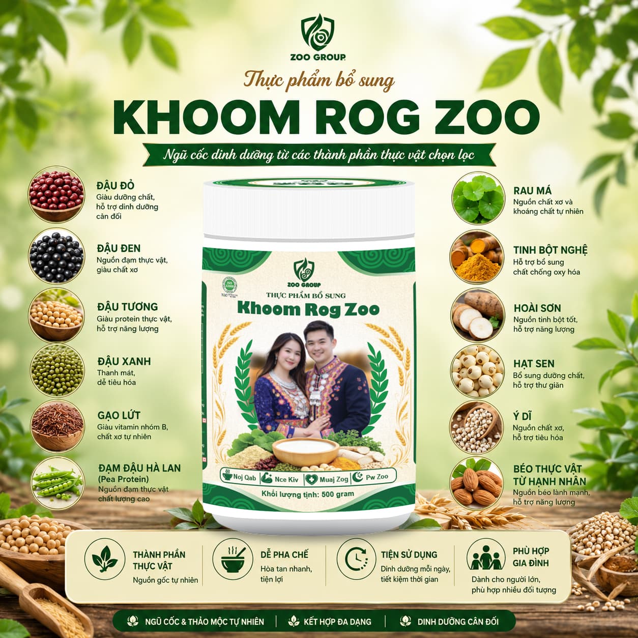 Khoom Rog Zoo - Ngũ Cốc Protein Zoo Group